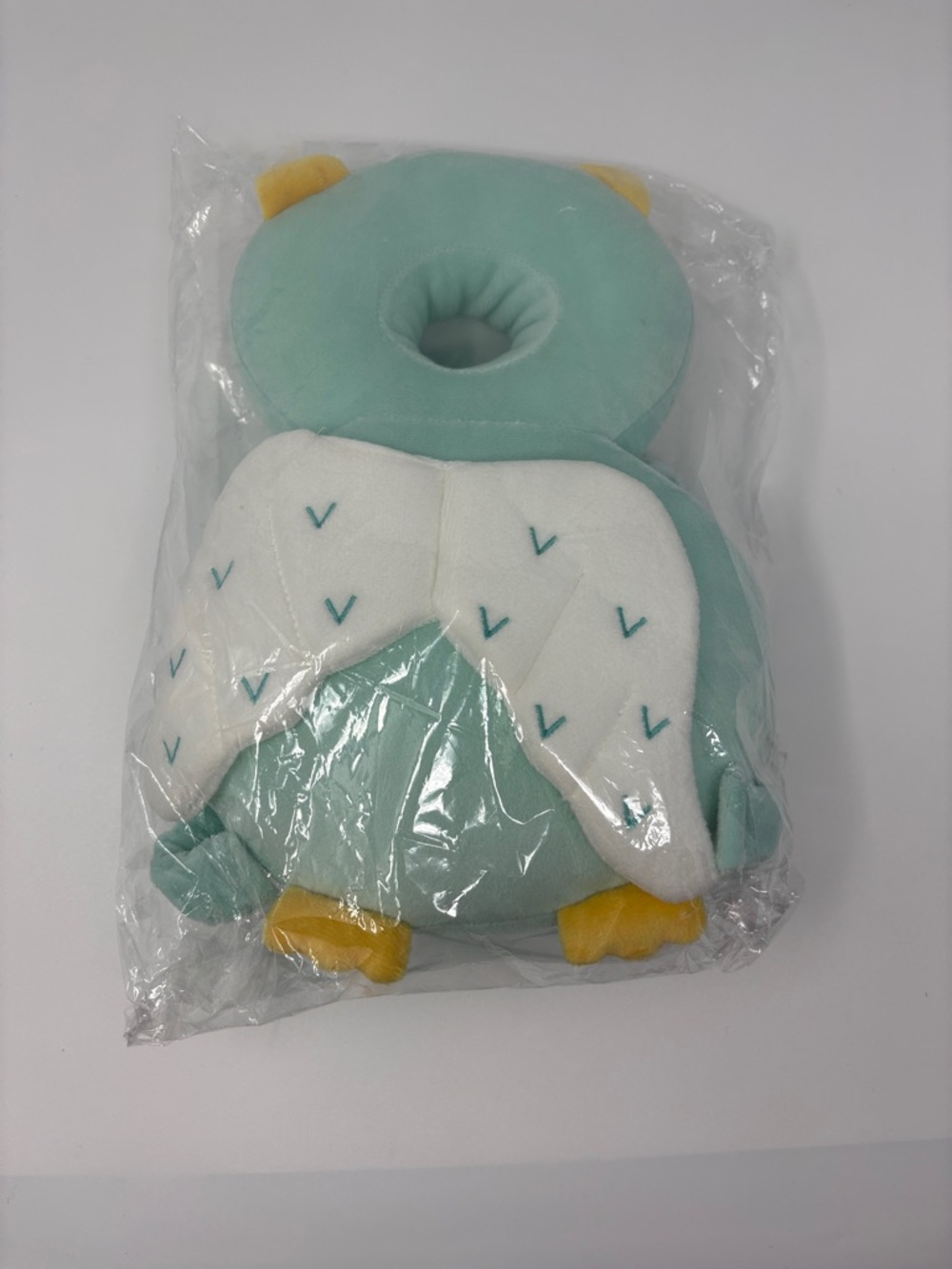 Mint Green Owl Neck Support Pillow for Kids